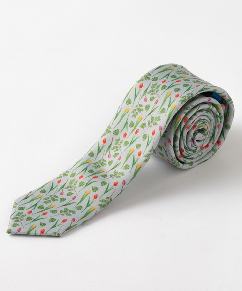 Quit Running（クイトランニング）の「イージーケア 洗えるネクタイ 花柄 & フローラルデザイン スリム ナロータイ（ネクタイ・メンズ・ライトピンク/コーラルピンク/フューシャピンク/ピンク/ホワイト×グリーン/グリーン×オレンジ/ライトオリーブ/グリーン系その他/ブロンズ/シルバー/ロイヤルブルー/シルバー系その他/ホワイト×ブルー/クリアブルー/ホワイト系その他/ダークブルー/ライトグレー/ネイビー系2/ネイビー系3/ネイビー系4/ネイビー系5/ブルー系その他/ブラック/グレー系その他/ネイビー系1・FREE）」の8枚目の写真