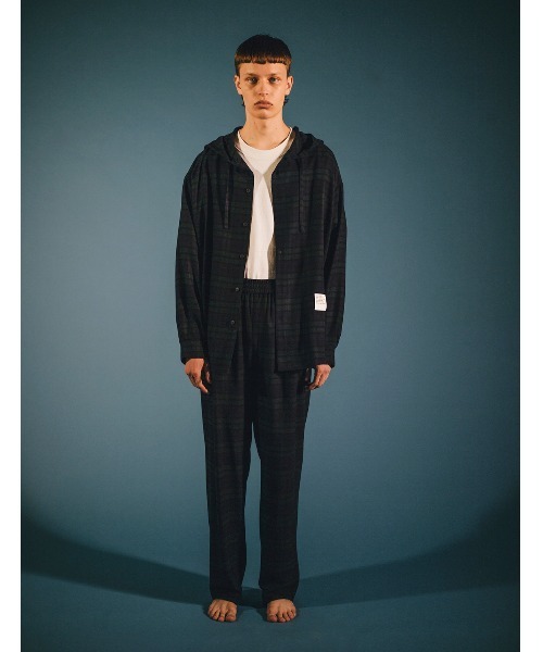 MR.GENTLEMAN（ミスタージェントルマン）の「【MISTERGENTLEMAN × GELATO PIQUE HOMME】BLACKWATCH FLANNEL LOUNGE PANT（その他パンツ・メンズ・ネイビー・MEDIUM/LARGE）」の3枚目の写真