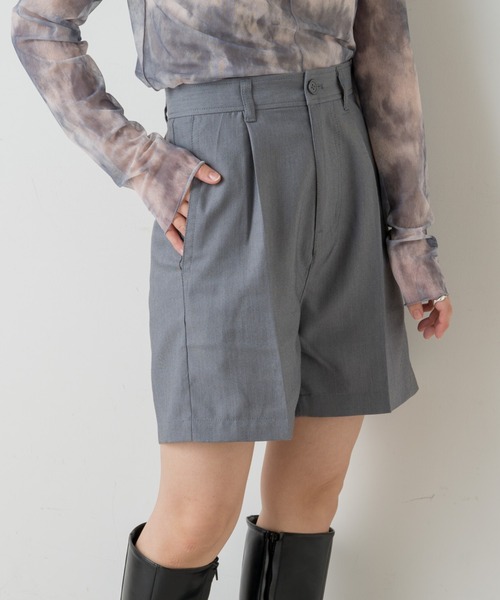 Kastane(カスタネ)の「ストレッチツイルショートパンツ(その他パンツ・レディース・ライトグレー/ブラック/ダークブラウン・FREE)」の3枚目の写真