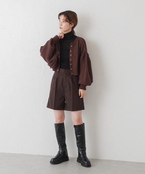 Kastane(カスタネ)の「ストレッチツイルショートパンツ(その他パンツ・レディース・ライトグレー/ブラック/ダークブラウン・FREE)」の7枚目の写真