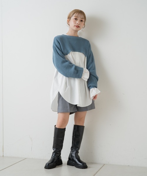 Kastane(カスタネ)の「ストレッチツイルショートパンツ(その他パンツ・レディース・ライトグレー/ブラック/ダークブラウン・FREE)」の10枚目の写真