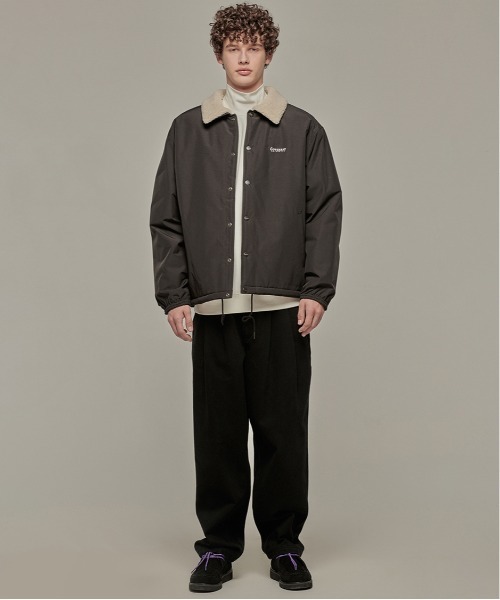 COVERNAT（カバーナット）の「【COVERNAT】BOA COACH JACKET / カバーナット ボア コーチ ジャケット（ブルゾン・メンズ・オリーブ/チャコールグレー/ブラック・SMALL/LARGE/X-LARGE/MEDIUM）」の8枚目の写真