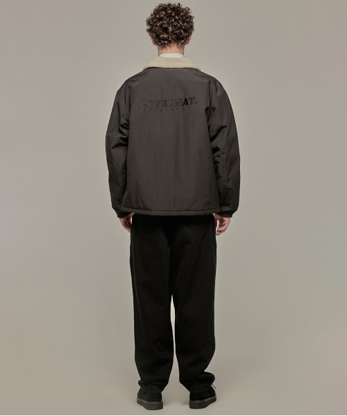 COVERNAT（カバーナット）の「【COVERNAT】BOA COACH JACKET / カバーナット ボア コーチ ジャケット（ブルゾン・メンズ・オリーブ/チャコールグレー/ブラック・SMALL/LARGE/X-LARGE/MEDIUM）」の10枚目の写真