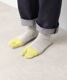 WHITE MAILS（ホワイトメイルズ）の「PAPER COLOR BLOCK TABI SOCKS / 和紙混足袋ソックス【UNISEX】（ソックス/靴下）」