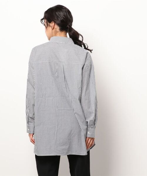 Lugnoncure（ルノンキュール）の「ビッグサイズシャツ（シャツ/ブラウス・レディース・ブラック/ネイビー/オフホワイト・ﾌﾘ-）」の5枚目の写真