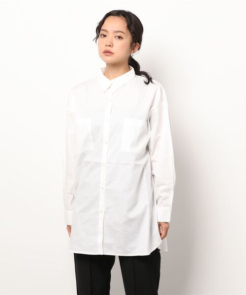 Lugnoncure（ルノンキュール）の「ビッグサイズシャツ（シャツ/ブラウス・レディース・ブラック/ネイビー/オフホワイト・ﾌﾘ-）」の6枚目の写真