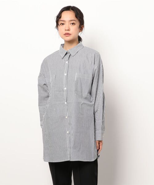 Lugnoncure（ルノンキュール）の「ビッグサイズシャツ（シャツ/ブラウス・レディース・ブラック/ネイビー/オフホワイト・ﾌﾘ-）」の8枚目の写真