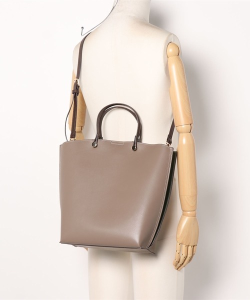 N.(N. Natural Beauty Basic)(エヌエヌナチュラルビューティーベーシック)の「◆サイドカラーリングトートバッグ(トートバッグ・レディース・ベージュ/ブラック/ホワイト/ブラック系その他・フリ-)」の14枚目の写真