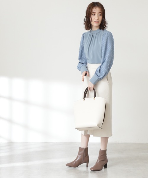 N.(N. Natural Beauty Basic)(エヌエヌナチュラルビューティーベーシック)の「◆サイドカラーリングトートバッグ(トートバッグ・レディース・ベージュ/ブラック/ホワイト/ブラック系その他・フリ-)」の20枚目の写真