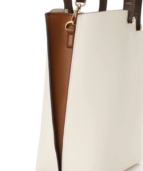 N.(N. Natural Beauty Basic)(エヌエヌナチュラルビューティーベーシック)の「◆サイドカラーリングトートバッグ(トートバッグ・レディース・ベージュ/ブラック/ホワイト/ブラック系その他・フリ-)」の22枚目の写真