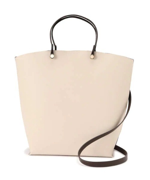 N.(N. Natural Beauty Basic)(エヌエヌナチュラルビューティーベーシック)の「◆サイドカラーリングトートバッグ(トートバッグ・レディース・ベージュ/ブラック/ホワイト/ブラック系その他・フリ-)」の21枚目の写真