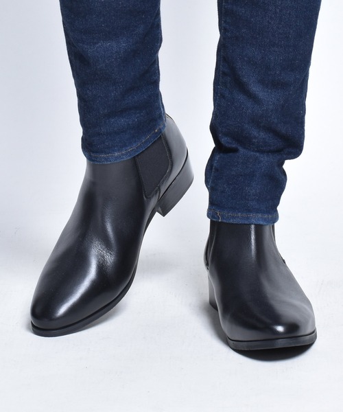 endevice（エンデヴァイス）の「サイドゴア ヒールブーツ / ドレスブーツ（ブーツ・メンズ・ブラック・42/44/40）」の5枚目の写真