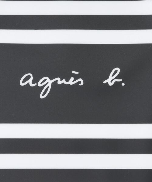 agnes b.（アニエスベー）の「KG67 L BAVOIR ベビー ボーダースタイ（スタイ/よだれかけ・キッズ・ブラック・UNI）」の4枚目の写真