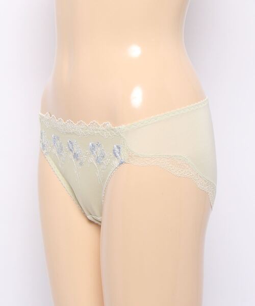 AMOSTYLE BY Triumph（アモスタイルバイトリンプ）の「ワイルドブーケ レギュラーショーツ AMST1370 Hikini JX（ショーツ・レディース・プラム/ライトブルー/ベージュ/ライトグリーン/ネイビー/イエロー・L/M）」の15枚目の写真