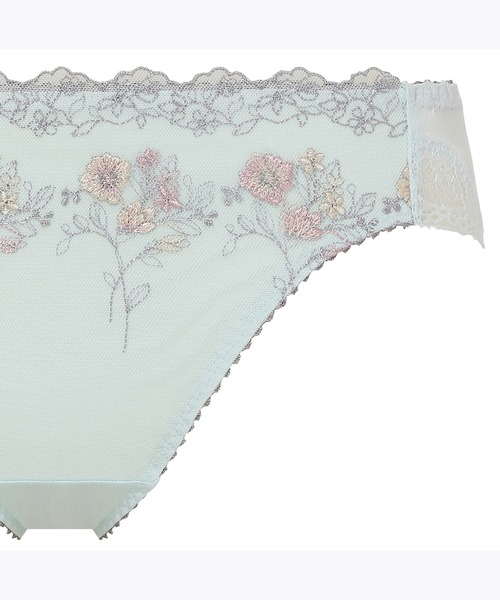 AMOSTYLE BY Triumph（アモスタイルバイトリンプ）の「ワイルドブーケ レギュラーショーツ AMST1370 Hikini JX（ショーツ・レディース・プラム/ライトブルー/ベージュ/ライトグリーン/ネイビー/イエロー・L/M）」の9枚目の写真