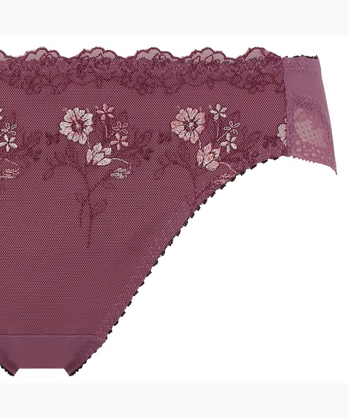 AMOSTYLE BY Triumph（アモスタイルバイトリンプ）の「ワイルドブーケ レギュラーショーツ AMST1370 Hikini JX（ショーツ・レディース・プラム/ライトブルー/ベージュ/ライトグリーン/ネイビー/イエロー・L/M）」の11枚目の写真