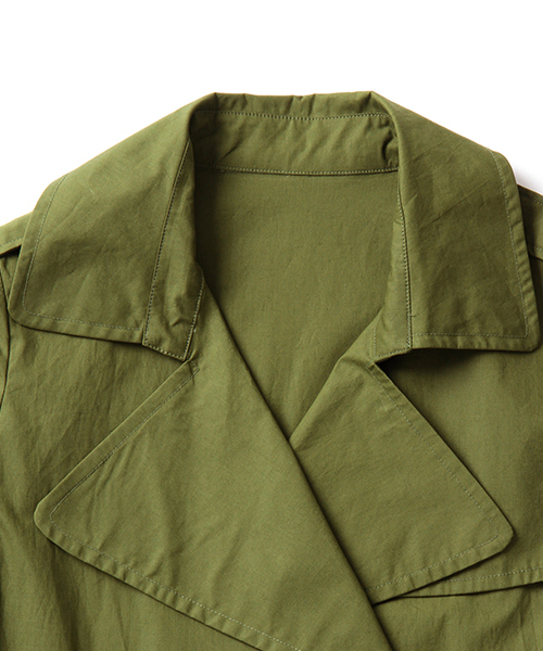 Ray BEAMS（レイビームス）の「Ray BEAMS / ロング トレンチコート（トレンチコート・レディース・オリーブ/ベージュ・0/1）」の12枚目の写真