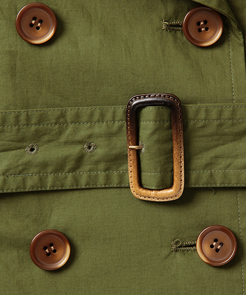 Ray BEAMS（レイビームス）の「Ray BEAMS / ロング トレンチコート（トレンチコート・レディース・オリーブ/ベージュ・0/1）」の13枚目の写真