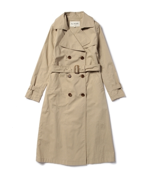 Ray BEAMS（レイビームス）の「Ray BEAMS / ロング トレンチコート（トレンチコート・レディース・オリーブ/ベージュ・0/1）」の19枚目の写真