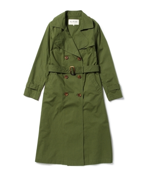 Ray BEAMS（レイビームス）の「Ray BEAMS / ロング トレンチコート（トレンチコート・レディース・オリーブ/ベージュ・0/1）」の20枚目の写真