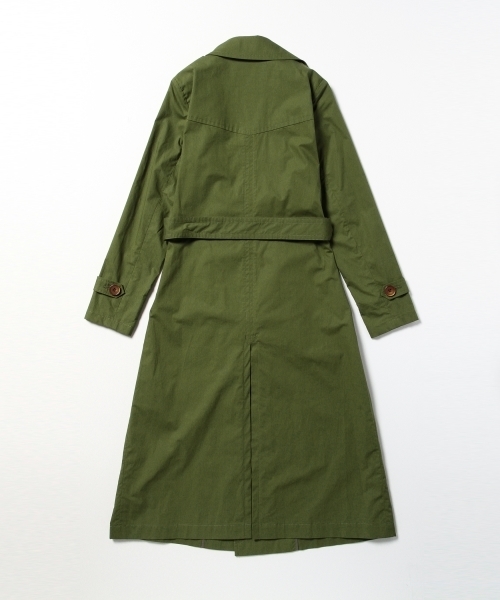 Ray BEAMS（レイビームス）の「Ray BEAMS / ロング トレンチコート（トレンチコート・レディース・オリーブ/ベージュ・0/1）」の18枚目の写真