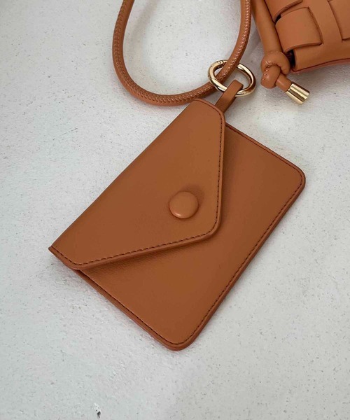 CAPRICIEUX LE'MAGE（カプリシューレマージュ）の「メッシュスマホマルチショルダーバッグ（ショルダーバッグ・レディース・アイボリー/オレンジ/ブラック・FREE）」の6枚目の写真