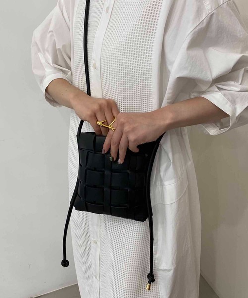 CAPRICIEUX LE'MAGE（カプリシューレマージュ）の「メッシュスマホマルチショルダーバッグ（ショルダーバッグ・レディース・アイボリー/オレンジ/ブラック・FREE）」の19枚目の写真