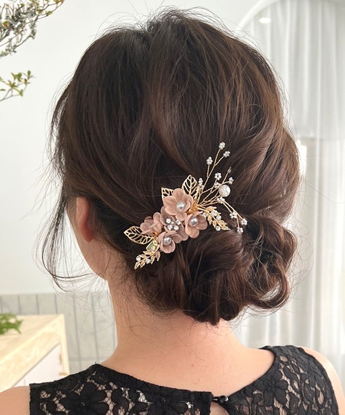 CEMONEMO（セモネモ）の「カラフル フラワーブーケ ヘアクリップ（バレッタ/ヘアクリップ・レディース・ベビーピンク/ホワイト/ライトブルー・FREE）」の8枚目の写真