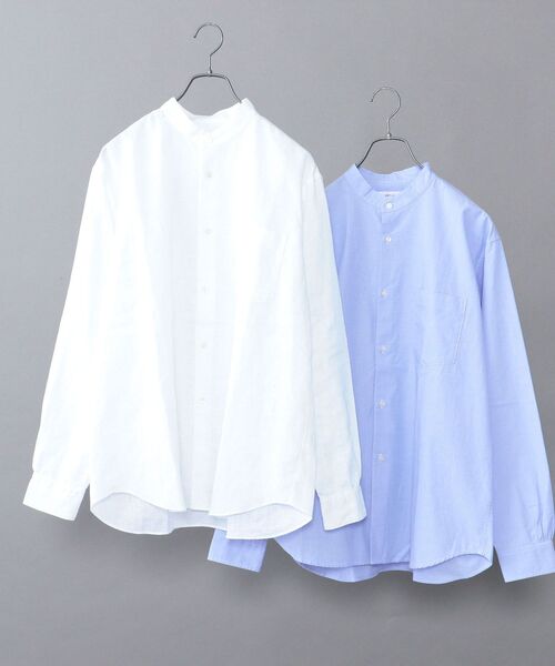 SHIPS any（シップス エニィ）の「【WEB限定】SHIPS any: 2枚パック バンドカラー シャツ 22SS◇（シャツ/ブラウス・メンズ・ホワイト系その他/ホワイト系その他2/ホワイト系その他3・SMALL/MEDIUM/LARGE/X-LARGE）」の7枚目の写真