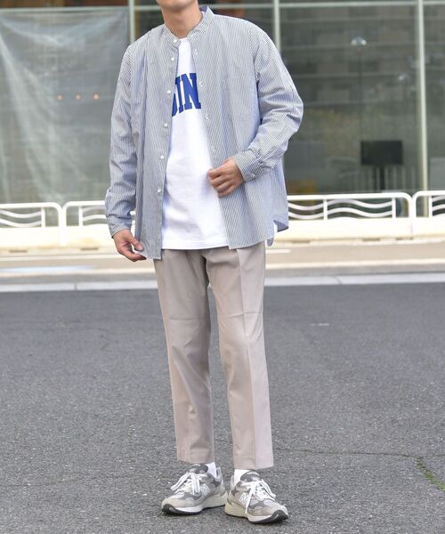 SHIPS any（シップス エニィ）の「【WEB限定】SHIPS any: 2枚パック バンドカラー シャツ 22SS◇（シャツ/ブラウス・メンズ・ホワイト系その他/ホワイト系その他2/ホワイト系その他3・SMALL/MEDIUM/LARGE/X-LARGE）」の11枚目の写真