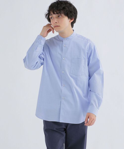 SHIPS any（シップス エニィ）の「【WEB限定】SHIPS any: 2枚パック バンドカラー シャツ 22SS◇（シャツ/ブラウス・メンズ・ホワイト系その他/ホワイト系その他2/ホワイト系その他3・SMALL/MEDIUM/LARGE/X-LARGE）」の6枚目の写真