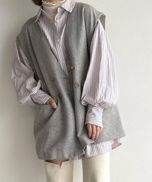 w closet | 先染めストライプシャツはおり(シャツ/ブラウス)