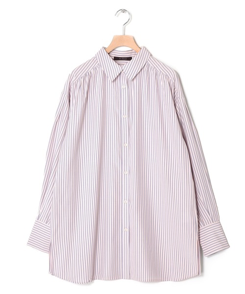 w closet(ダブルクローゼット)の「先染めストライプシャツはおり(シャツ/ブラウス・レディース・グリーン系その他/ブルー系その他/ピンク系その他・FREE)」の8枚目の写真