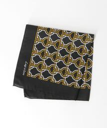 green label relaxing | ＜Luigi & Sons（ルイージアンドサンズ）＞コットンシルク ジオメトリック ポケットチーフ(ポケットチーフ)