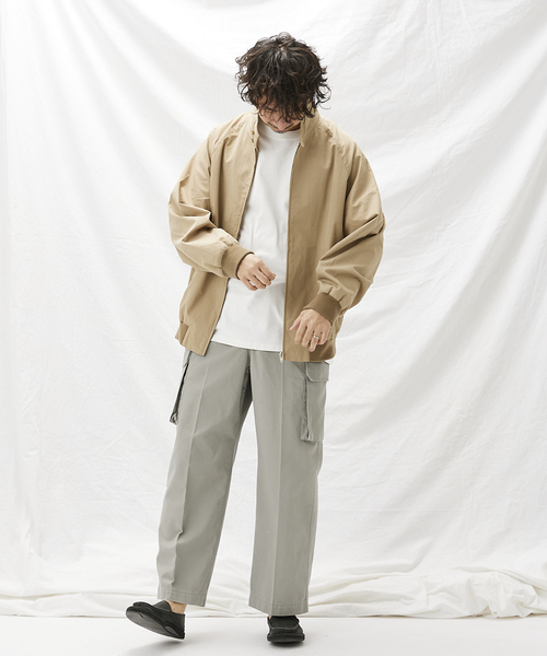 JOURNAL STANDARD relume（ジャーナルスタンダード　レリューム）の「WEATHER BIG HARRINGTON ジャケット（ブルゾン・メンズ・ブラック/ベージュ/サックスブルー・MEDIUM/LARGE）」の12枚目の写真