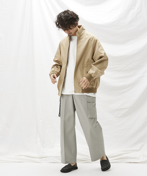 JOURNAL STANDARD relume（ジャーナルスタンダード　レリューム）の「WEATHER BIG HARRINGTON ジャケット（ブルゾン・メンズ・ブラック/ベージュ/サックスブルー・MEDIUM/LARGE）」の13枚目の写真