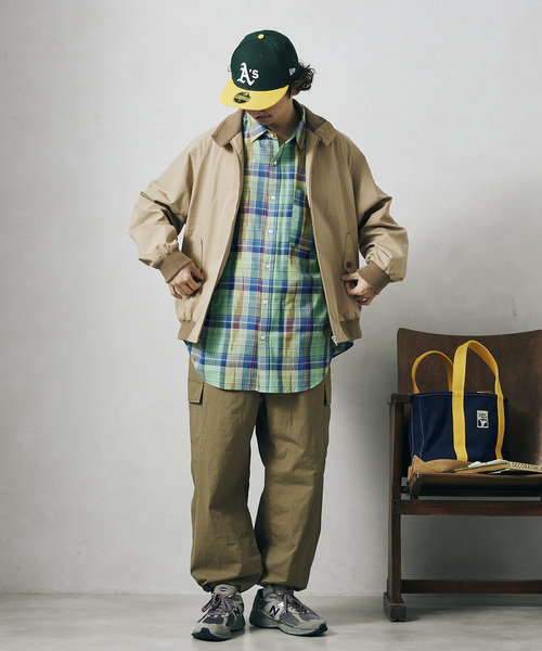 JOURNAL STANDARD relume（ジャーナルスタンダード　レリューム）の「WEATHER BIG HARRINGTON ジャケット（ブルゾン・メンズ・ブラック/ベージュ/サックスブルー・MEDIUM/LARGE）」の21枚目の写真