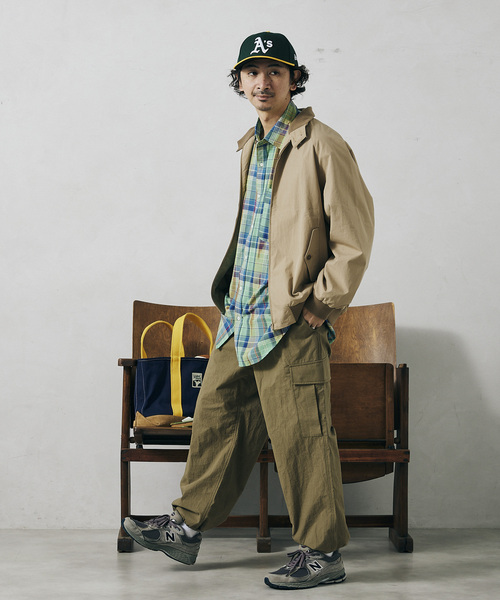 JOURNAL STANDARD relume（ジャーナルスタンダード　レリューム）の「WEATHER BIG HARRINGTON ジャケット（ブルゾン・メンズ・ブラック/ベージュ/サックスブルー・MEDIUM/LARGE）」の22枚目の写真