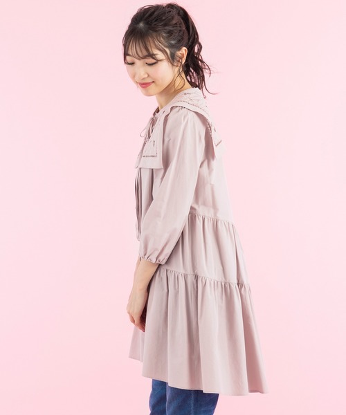 Rose Tiara ローズティアラ　さくらんぼ刺繍リボン付ブラウス 46 Rose Tiara（ローズティアラ）の「サクランボ襟ロングブラウス