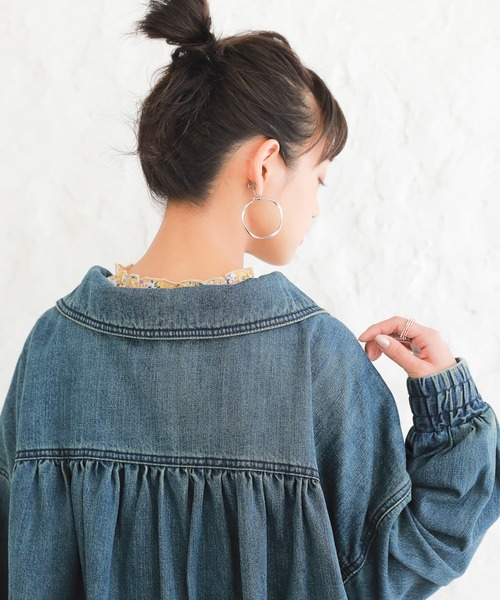 osharewalker（オシャレウォーカー）の「【廃盤】『コットンデニムビッグブルゾン』（ブルゾン・レディース・ブルー・FREE）」の15枚目の写真