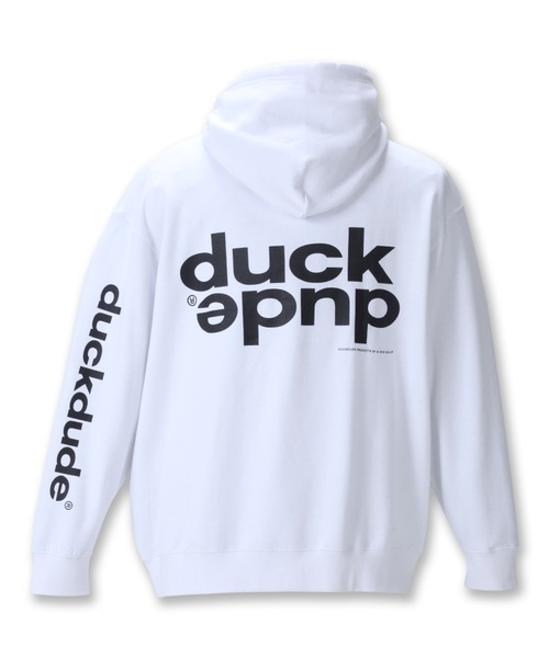 B ONE SOUL（ビーワンソウル）の「b-one-soul ビーワンソウル DUCK DUDEプルパーカー 大きいサイズ オーバーサイズ ビッグシルエット（パーカー・メンズ・ホワイト/エメラルド・3L/4L/5L/6L）」の4枚目の写真
