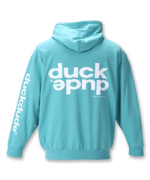 B ONE SOUL（ビーワンソウル）の「b-one-soul ビーワンソウル DUCK DUDEプルパーカー 大きいサイズ オーバーサイズ ビッグシルエット（パーカー・メンズ・ホワイト/エメラルド・3L/4L/5L/6L）」の10枚目の写真