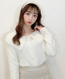 titty＆Co. PETIT | 【titty&Co.PETIT】セーラーニットカーデトップス(ニット/セーター)