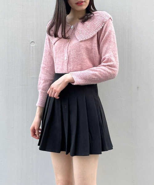 titty＆Co. PETIT（ティティアンドコープティ）の「【titty&Co.PETIT】セーラーニットカーデトップス（ニット/セーター・レディース・ホワイト/ピンク・FREE）」の9枚目の写真