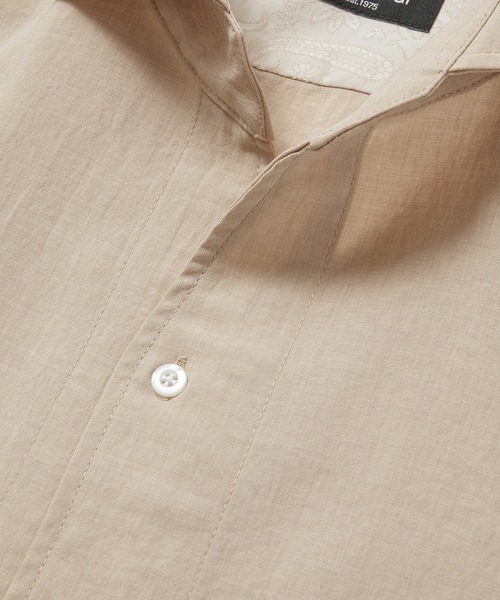 MEN'S BIGI（メンズビギ）の「麻調ポリエステル カッタウェイシャツ（シャツ/ブラウス・メンズ・ホワイト/ベージュ/ネイビー・01/02/03/04）」の19枚目の写真