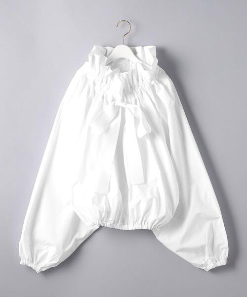 Patou（パトゥ）の「＜Patou（パトゥ）＞リボン ボリューム ブラウス