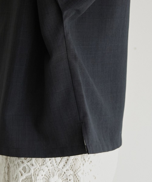 ROPE' PICNIC（ロペピクニック）の「【2WAY】リネンライクブラウス（シャツ/ブラウス・レディース・ベージュ/ネイビー/サックスブルー/ラベンダー・40/38）」の18枚目の写真