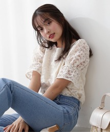 PROPORTION BODY DRESSING | 【美人百花5月号掲載 】オーガンフラワーブラウス / 1212110403(シャツ/ブラウス)