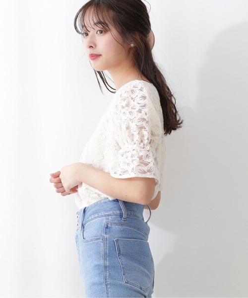 PROPORTION BODY DRESSING(プロポーションボディドレッシング)の「【美人百花5月号掲載 】オーガンフラワーブラウス / 1212110403(シャツ/ブラウス・レディース・ブラック/ピンク/ホワイト系その他・SMALL/MEDIUM)」の20枚目の写真