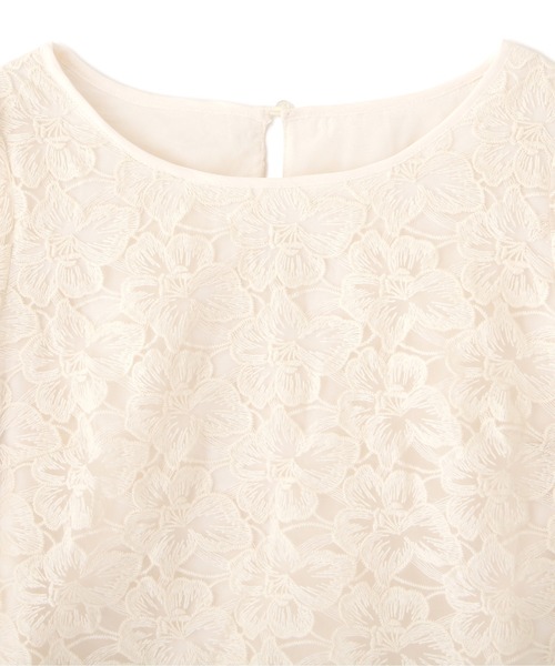 PROPORTION BODY DRESSING(プロポーションボディドレッシング)の「【美人百花5月号掲載 】オーガンフラワーブラウス / 1212110403(シャツ/ブラウス・レディース・ブラック/ピンク/ホワイト系その他・SMALL/MEDIUM)」の8枚目の写真